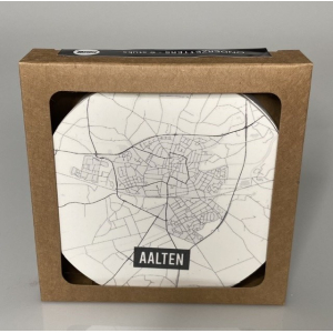 Onderzetters plattegrond Aalten 6 stuks